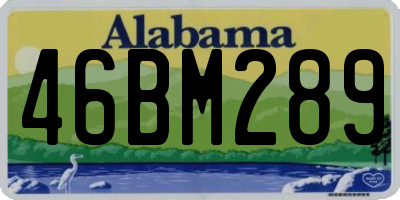 AL license plate 46BM289