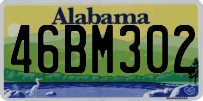 AL license plate 46BM302