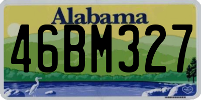 AL license plate 46BM327