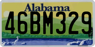 AL license plate 46BM329