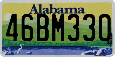 AL license plate 46BM330