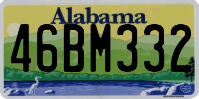 AL license plate 46BM332