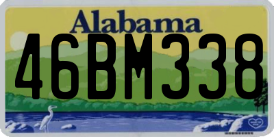 AL license plate 46BM338
