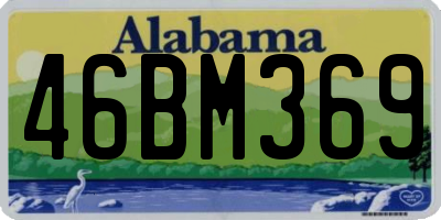 AL license plate 46BM369