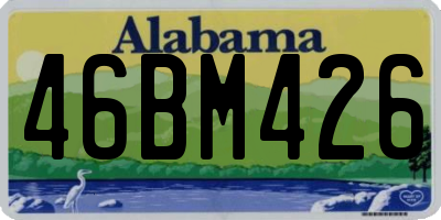 AL license plate 46BM426