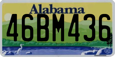 AL license plate 46BM436