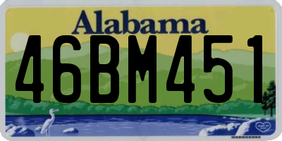 AL license plate 46BM451