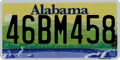 AL license plate 46BM458