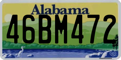 AL license plate 46BM472