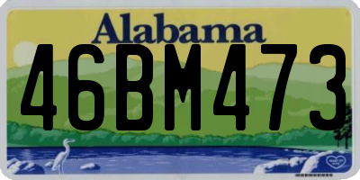 AL license plate 46BM473