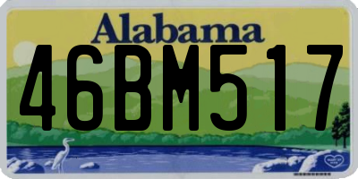 AL license plate 46BM517