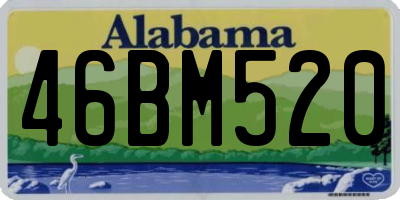 AL license plate 46BM520