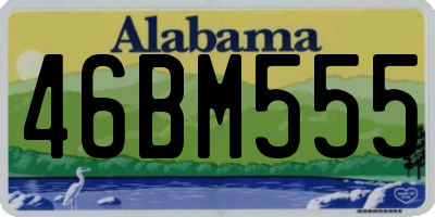 AL license plate 46BM555