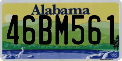 AL license plate 46BM561