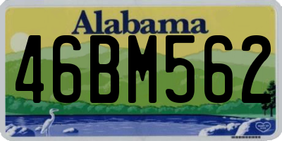 AL license plate 46BM562