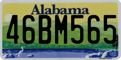 AL license plate 46BM565