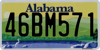 AL license plate 46BM571