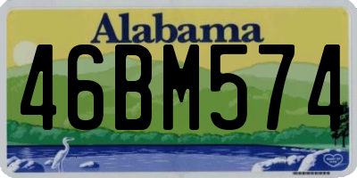 AL license plate 46BM574