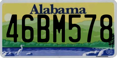 AL license plate 46BM578