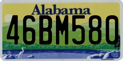 AL license plate 46BM580