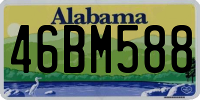 AL license plate 46BM588
