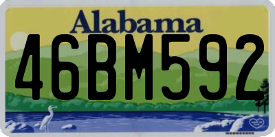 AL license plate 46BM592