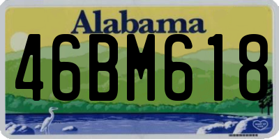 AL license plate 46BM618