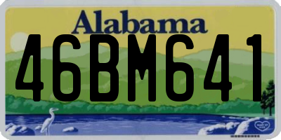 AL license plate 46BM641