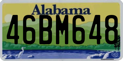 AL license plate 46BM648