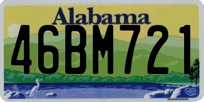 AL license plate 46BM721