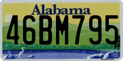 AL license plate 46BM795