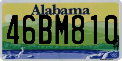 AL license plate 46BM810