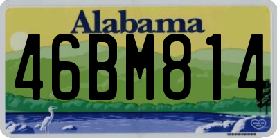 AL license plate 46BM814