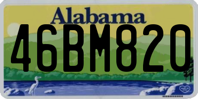 AL license plate 46BM820