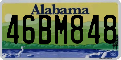 AL license plate 46BM848