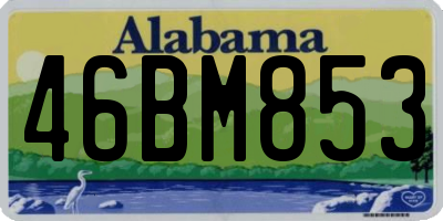 AL license plate 46BM853