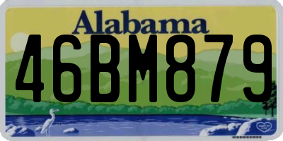 AL license plate 46BM879