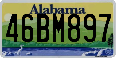 AL license plate 46BM897