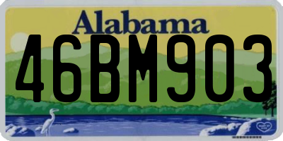 AL license plate 46BM903
