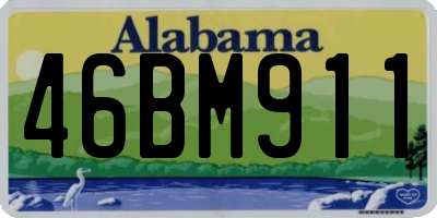 AL license plate 46BM911