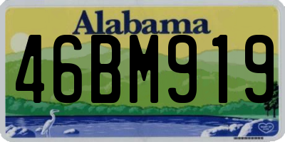 AL license plate 46BM919