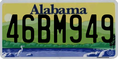 AL license plate 46BM949