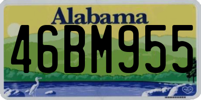 AL license plate 46BM955