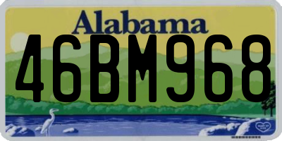 AL license plate 46BM968