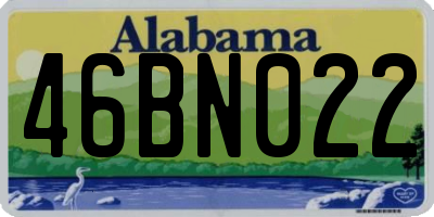 AL license plate 46BN022