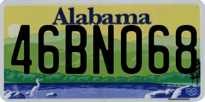 AL license plate 46BN068