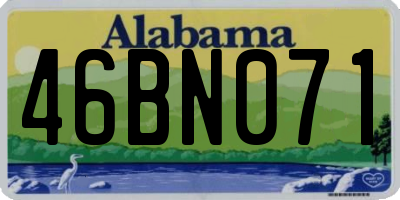 AL license plate 46BN071
