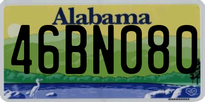 AL license plate 46BN080