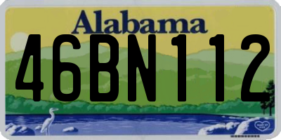 AL license plate 46BN112