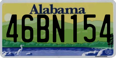 AL license plate 46BN154